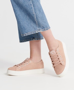 Superdry Womens Flatform Sleek Női Cipő Rózsaszín | CNGJV7901